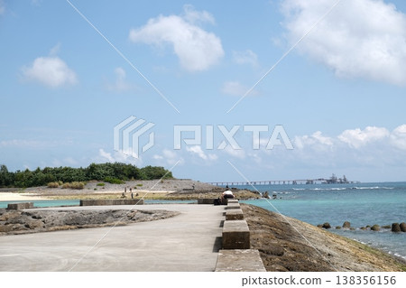 一座俯瞰大海的橋 138356156