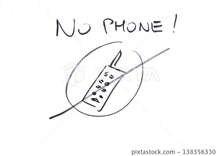 the ban on using a cell phone drawn with a marker the ban on using a cell phone drawn with a marker 138356330