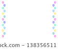 Colorful balloon frame illustration [dots] 138356511