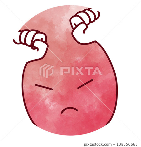 圓形水彩憤怒手臂實心設計 圓形水彩憤怒手臂實心設計 138356663
