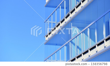 Apartments in residential complex. Housing structure at modern house.  Architecture for property investment. and architecture details. Urban abstract - windows of apartment building. 138356798