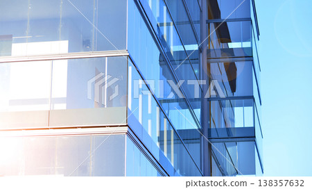 Apartments in residential complex. Housing structure at modern house.  Architecture for property investment. and architecture details. Urban abstract - windows of apartment building. 138357632