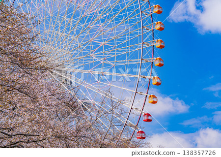 (Kanagawa Prefecture) Cherry blossoms bloom at Yokohama Minato Mirai Canal Park (Kanagawa Prefecture) Cherry blossoms bloom at Yokohama Minato Mirai Canal Park 138357726