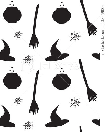 Vector seamless pattern of hand drawn witch things Vector seamless pattern of hand drawn witch things 138359003