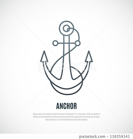 Anchor icon in line style. Anchor icon in line style. 138359141