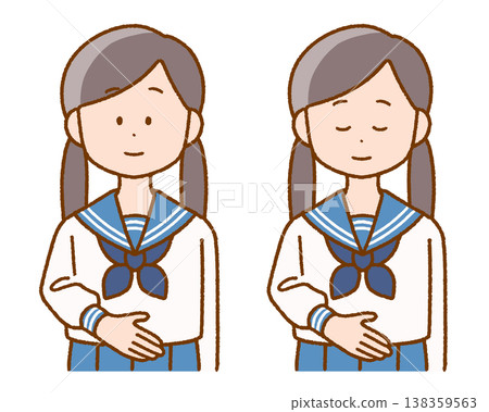 A junior high school girl puts her hand on her stomach | Menstruation, Health, and Public Health A junior high school girl puts her hand on her stomach | Menstruation, Health, and Public Health 138359563