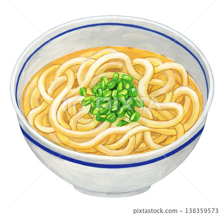 illustration of kake udon 138359573