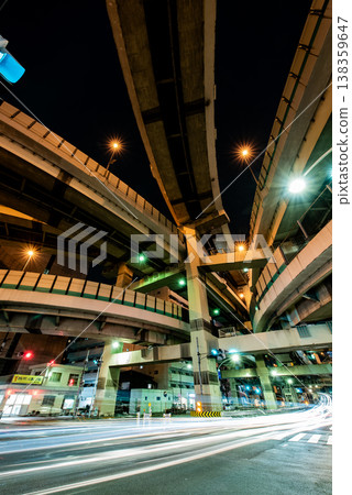 Night view - Tokyo, Hakozaki Junction - Part 3 138359647