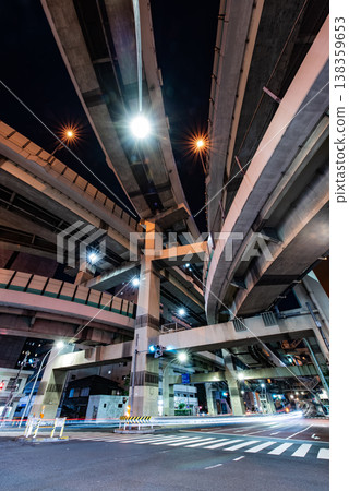 夜景 - 東京,箱崎樞紐站,9 夜景 - 東京,箱崎樞紐站,9 138359653