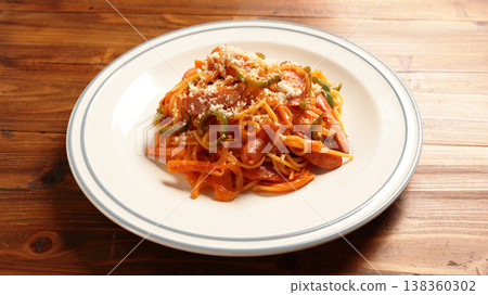 Old-fashioned coffee shop style Neapolitan spaghetti 138360302