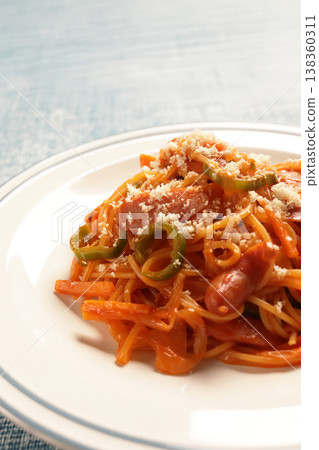 Old-fashioned coffee shop style Neapolitan spaghetti 138360311