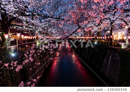 夜櫻 ~東京目黑川，12~ 138360348