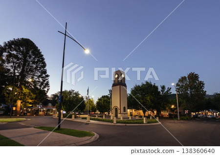 Township of Bright in Australia 138360640