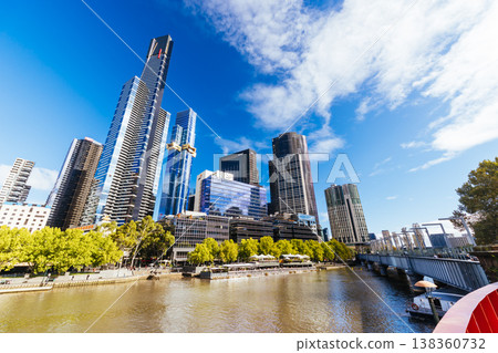 Yarra River Views of Melbourne in Australia 138360732