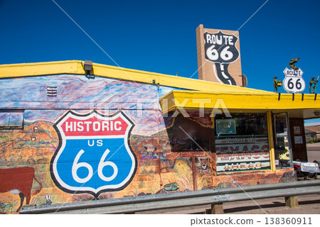 A souvenir shop exhibit in Seligman, Arizona, USA. A souvenir shop exhibit in Seligman, Arizona, USA. 138360911