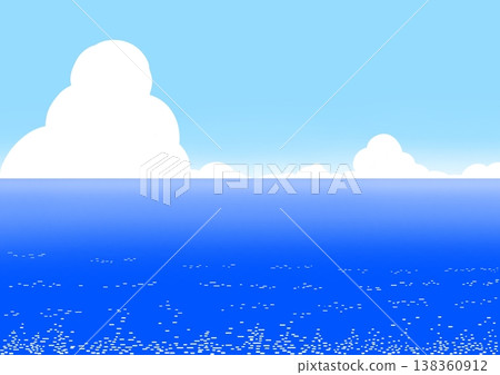 夏天的天空大海 夏天的天空大海 138360912
