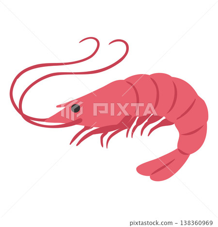 Red shrimp, crustacean, seafood. Cuisine, menu, ingredient, cooking. 138360969