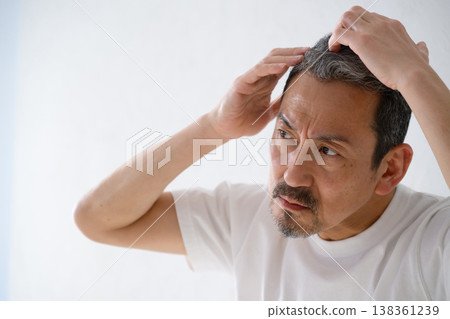 Japanese men who care about their hair Japanese men who care about their hair 138361239