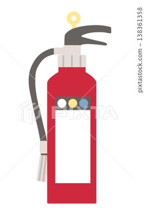 Illustration of fire extinguisher 138361358