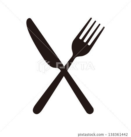 Icon of crossed forks and knives Icon of crossed forks and knives 138361442