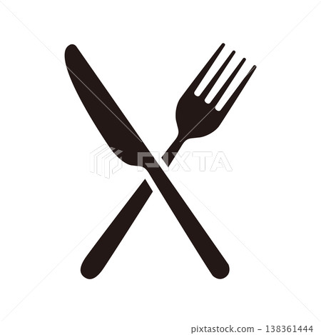 Icon of crossed forks and knives 138361444