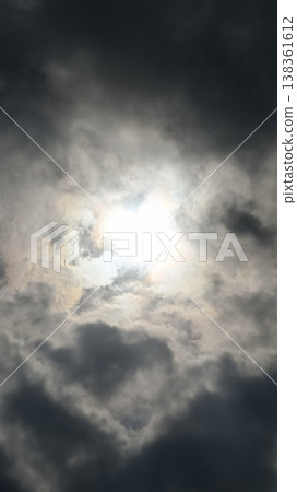 Cloudy sky material (vertical composition) 138361612