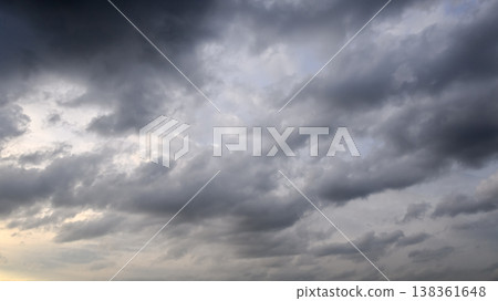 多雲的天空素材 多雲的天空素材 138361648