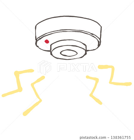 illustration of a fire alarm 138361755