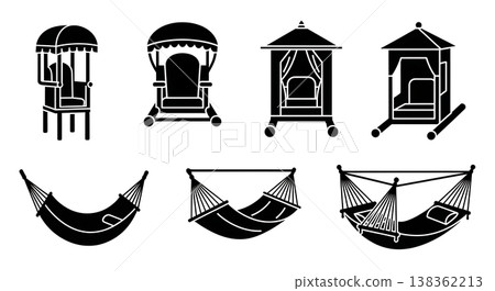 Black Solid Golf Swings Silhouettes Set of Six on White Background Black Solid Golf Swings Silhouettes Set of Six on White Background 138362213