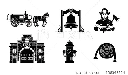 Black Solid Historical Mountain Town Silhouettes Set of Six on White Background Black Solid Historical Mountain Town Silhouettes Set of Six on White Background 138362524