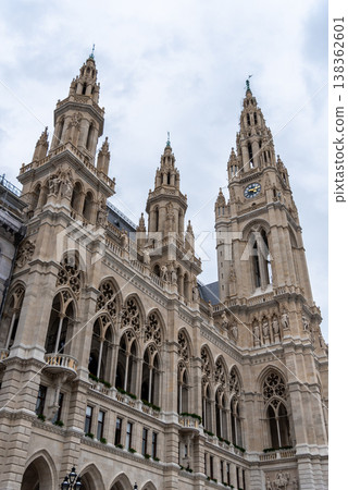 Vienna City Hall building on the Rathausplatz square in Vienna, capital of Austria 138362601