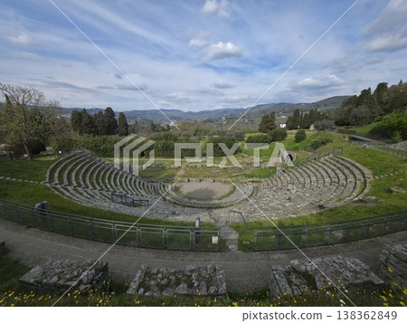 Fiesole Etruscan and roman ruins near Florence Italy Fiesole Etruscan and roman ruins near Florence Italy 138362849