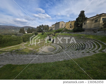 Fiesole Etruscan and roman ruins near Florence Italy Fiesole Etruscan and roman ruins near Florence Italy 138362850