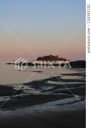 Romantic sunset in Vita Sannar, Sweden. Romantic sunset in Vita Sannar, Sweden. 138363182
