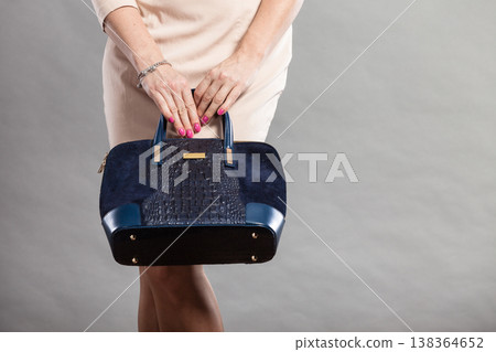 Part body of elegant woman with bag. Part body of elegant woman with bag. 138364652