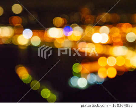 Blue bokeh blurred abstract light festive background Blue bokeh blurred abstract light festive background 138364883