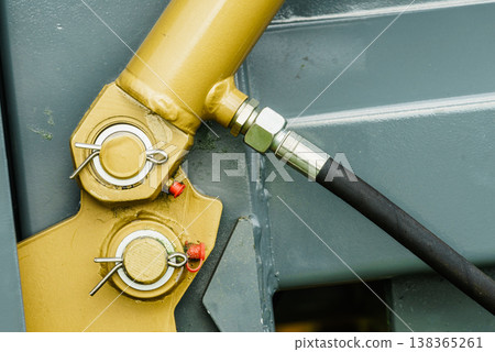 Detailed closeup of screw and bolts 138365261