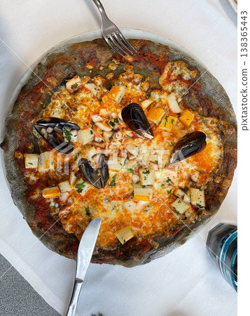 Traditional Italian artisan pizza restaurant Traditional Italian artisan pizza restaurant 138365443