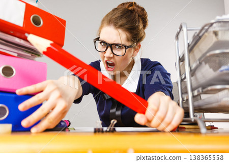 Angry mad business woman being furious Angry mad business woman being furious 138365558