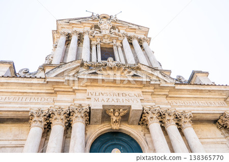 Church in Rome Santi Vincenzo e Anastasio a Trevi Italy Church in Rome Santi Vincenzo e Anastasio a Trevi Italy 138365770