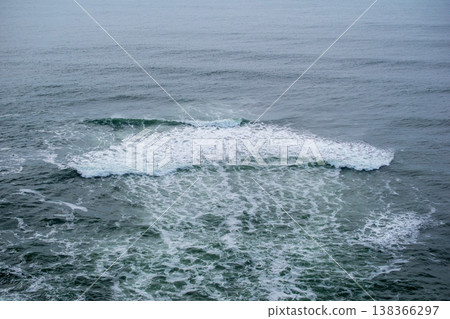 Ocean Waves and Coastal Rocks on Scenic Beach Ocean Waves and Coastal Rocks on Scenic Beach 138366297