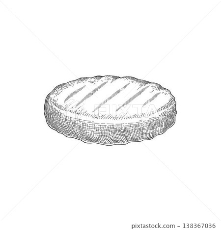 Sketch of meat product. Handdrawn beef, lamb and pork steak extra or medium rare. Grilled sausage Sketch of meat product. Handdrawn beef, lamb and pork steak extra or medium rare. Grilled sausage 138367036