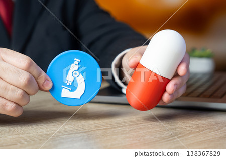 Clinical trials and drug testing ensure safety and approval. Pharmaceutical development process. Quality control, regulation, and research support healthcare innovation and market authorization Clinical trials and drug testing ensure safety and approval. Pharmaceutical development process. Quality control, regulation, and research support healthcare innovation and market authorization 138367829