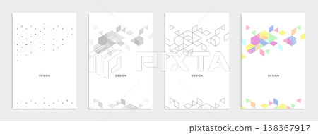 Abstract geometric technological company brochure. Vector business flyer. Abstract geometric technological company brochure. Vector business flyer. 138367917