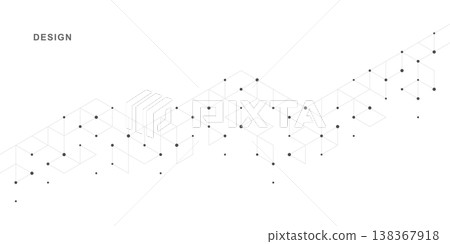 Abstract geometric technological background. Vector creative design. Abstract geometric technological background. Vector creative design. 138367918