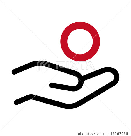 手上的OK手勢圖示（批准/通過） 138367986