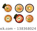 Ramen set viewed from above 138368024