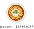A ramen dish with plenty of bean sprouts, viewed from above. 138368027