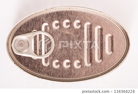 Closed silver tin can Closed silver tin can 138368228