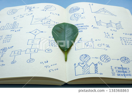 Responsible business sustainability concept with ecological data. Responsible business sustainability concept with ecological data. 138368863